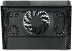 Redragon GCP500 IVY RGB Laptop Cooler – 12–15" (Up to 17.3"), 1 Large + 4 Small Fans, Fan Speed Control, RGB Strip, 2x USB, 2 Phone Holders, 5 Tilt Angles – Black
