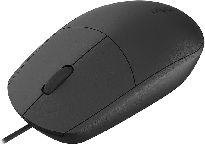 رابو N100C ماوس سلكي بصري، اتصال USB-C، بدقة 1000 نقطة في البوصة.
