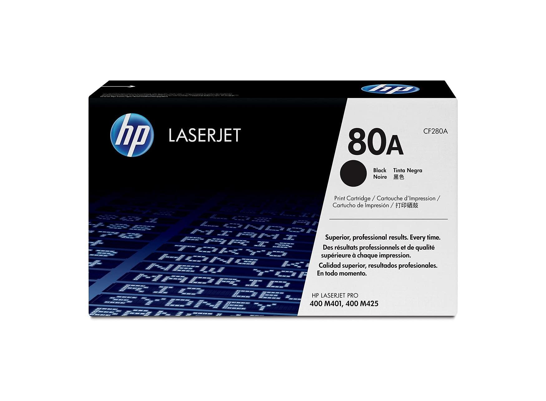 HP 80A Black LaserJet Toner Cartridge | CF280A