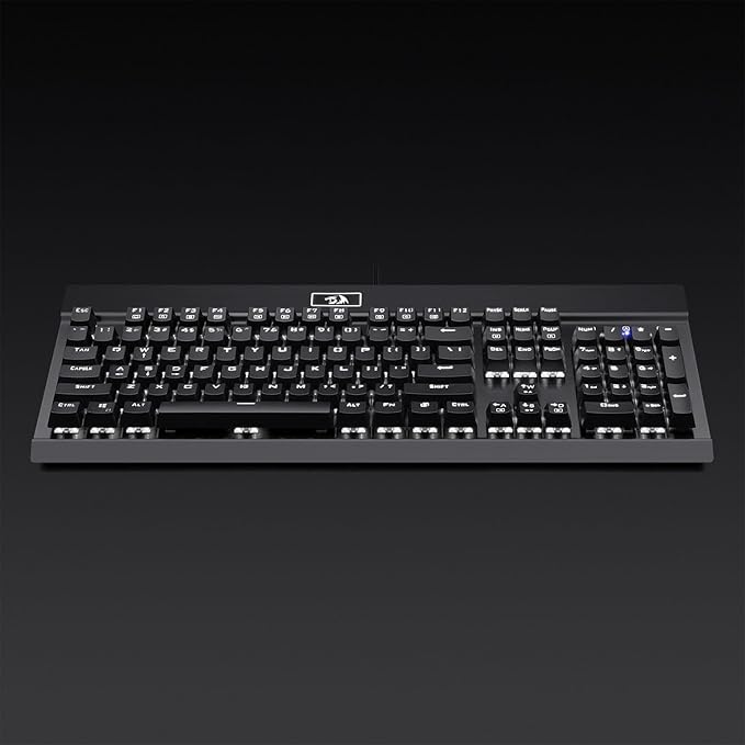 Redragon KG010-KN Wired Mechanical Gaming Keyboard – 9 LED Backlit Effects, Brown Switch, Double-Shot Keycaps