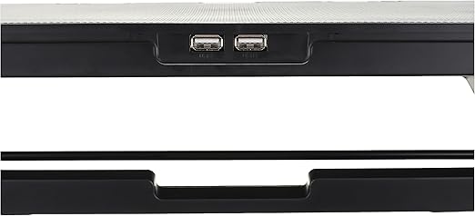 قاعدة تبريد للكمبيوتر المحمول من جيجا ماكس GM-77 مع وصلة USB - أسود
