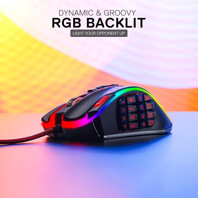 Redragon M990 Legend Chroma X 24000 DPI MMO Wired RGB Gaming Mouse