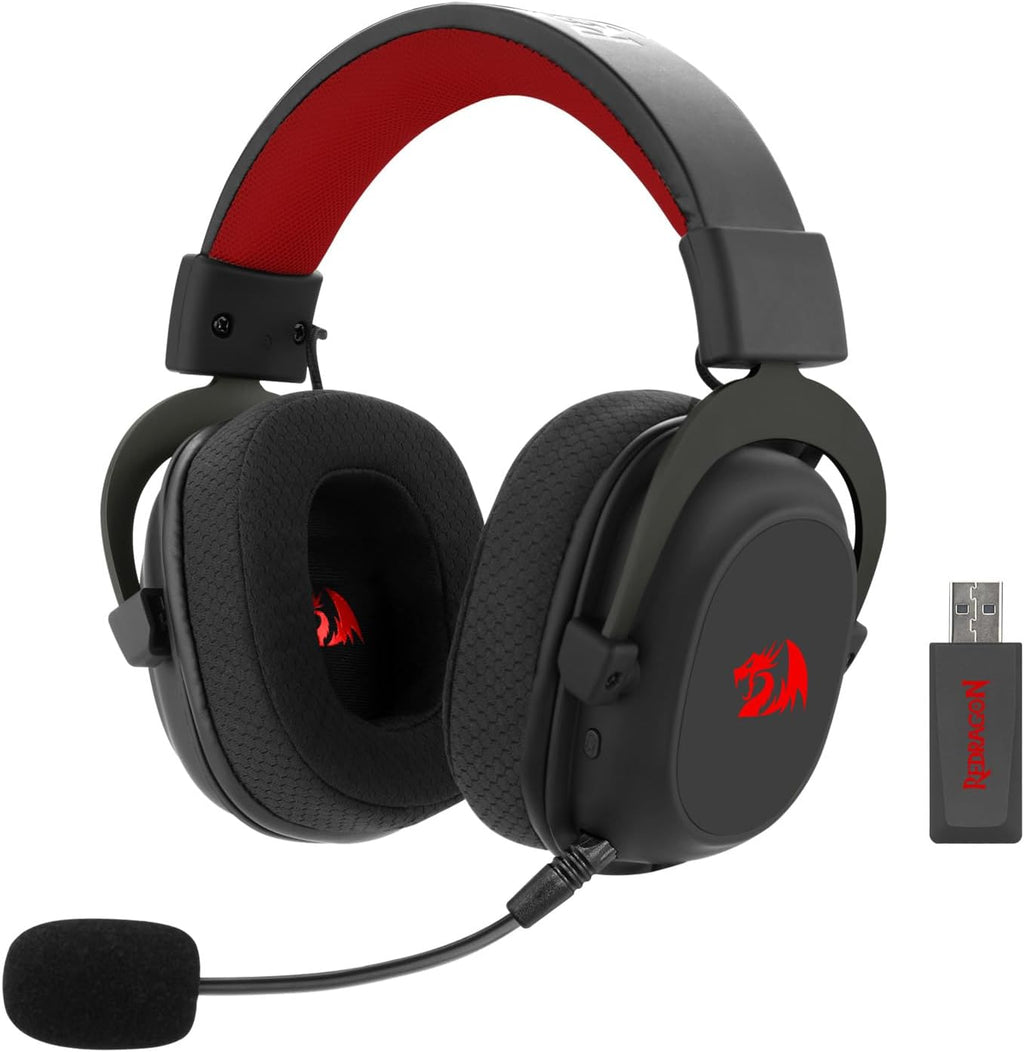 Redragon H510 Pro Zeus RGB Wireless Gaming Headset – 7.1 Surround Sound