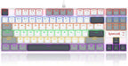 Redragon K552-WGL KUMARA RGB Wired Mechanical Gaming Keyboard – 87 Keys TKL, Hot-Swappable Red Switch, Rainbow LED – White/Gray/Black