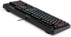 Redragon K579 RGB Wired Mechanical Gaming Keyboard – 104 Keys Full Size, Hot-Swappable Blue Switch, 5 Macro Keys, Volume Knob – Black