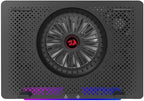 Redragon GCP500 IVY RGB Laptop Cooler – 12–15" (Up to 17.3"), 1 Large + 4 Small Fans, Fan Speed Control, RGB Strip, 2x USB, 2 Phone Holders, 5 Tilt Angles – Black