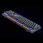 Redragon K565R RUDRA RGB Wired Mechanical Gaming Keyboard – 104 Keys Full Size, Rainbow LED – Black