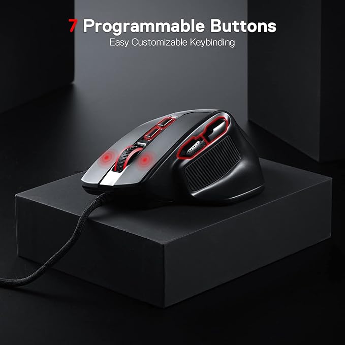 Redragon M806 Bullseye Wired RGB Gaming Mouse