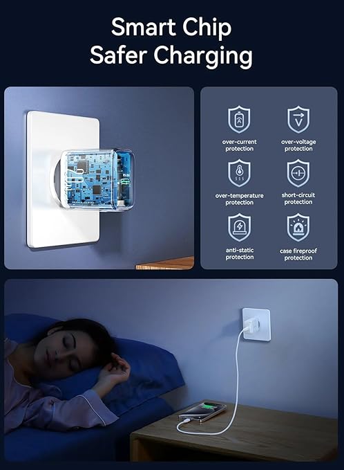 Joyroom JR-TCF20 20W USB-C PD Fast Wall Charger – Compact Travel Adapter