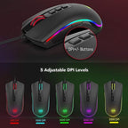Redragon COBRA M711 Wired Gaming Mouse – White/Red