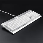 Redragon KG010-WN Wired Mechanical Gaming Keyboard – 9 LED Backlit Effects, Brown Switch, Double-Shot Keycaps – White