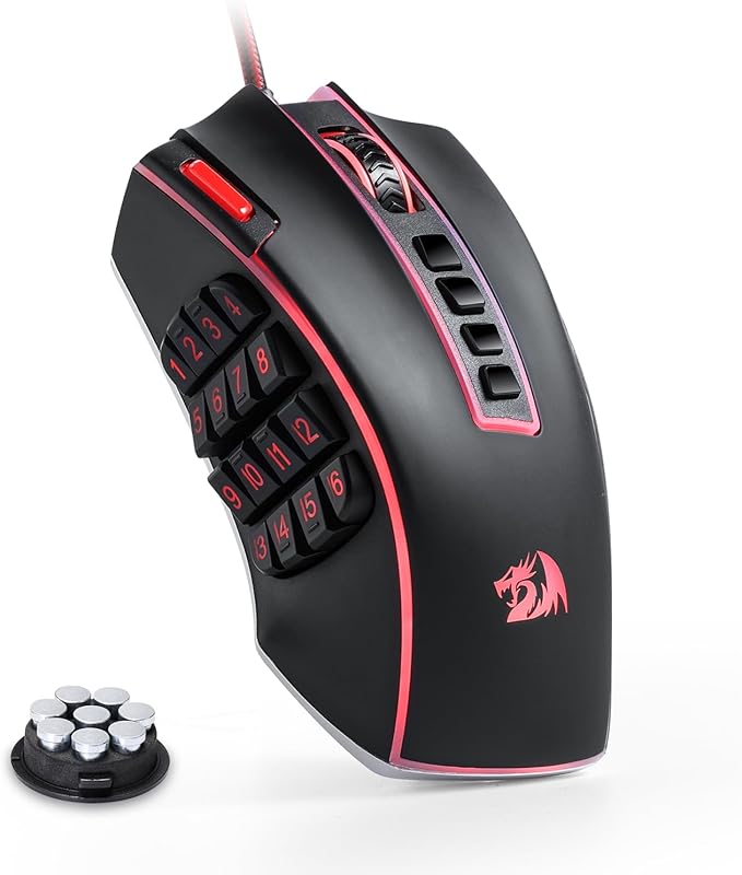 Redragon M990 Legend Chroma X 24000 DPI MMO Wired RGB Gaming Mouse