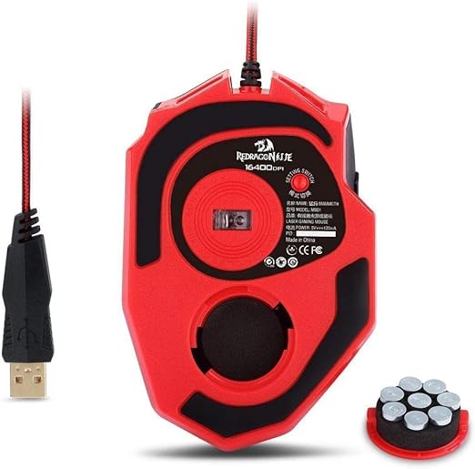 Redragon M801 Mammoth 16400 DPI Programmable Laser Gaming Mouse