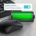 Rapoo X1960 Wireless Silent Keyboard & Mouse Combo 1000DPI