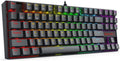 Redragon K552 KUMARA RGB Wired Mechanical Gaming Keyboard – 87 Keys TKL, ABS Metal Design – Black