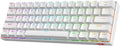 Redragon K530 Pro Draconic 60% RGB 3-Mode Wireless Mechanical Gaming Keyboard – 61 Keys, Hot-Swappable, Blue Switch – White
