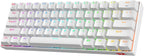 Redragon K530 Pro Draconic 60% RGB 3-Mode Wireless Mechanical Gaming Keyboard – 61 Keys, Hot-Swappable, Blue Switch – White
