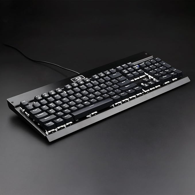 Redragon KG010-KN Wired Mechanical Gaming Keyboard – 9 LED Backlit Effects, Brown Switch, Double-Shot Keycaps