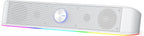Redragon GS560W Adiemus RGB Desktop Soundbar – Dual 4W Drivers Touch RGB Control USB + 3.5mm (White)