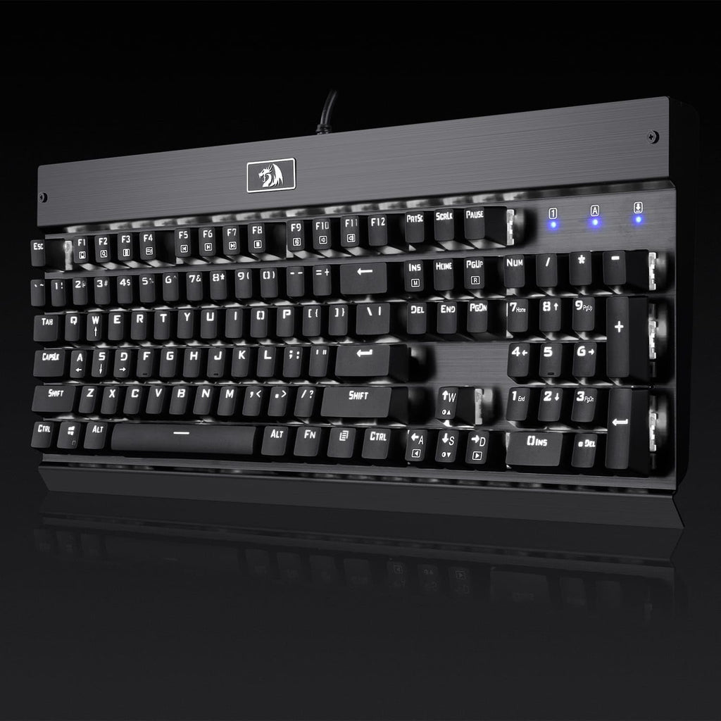 Redragon KG010-KN Wired Mechanical Gaming Keyboard – 9 LED Backlit Effects, Brown Switch, Double-Shot Keycaps
