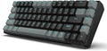 Redragon K662L-K1RS Wireless Portable 65% Mechanical Gaming Keyboard – 68 Keys, Red Switch, Double-Shot Keycaps, 2.4G + Bluetooth, 2×AAA Battery – Dark Gray/Black