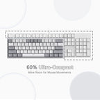 Redragon K617 FIZZ RGB Wired Mechanical Gaming Keyboard – 61 Keys 60% Layout, Red Switch, 16.8M RGB, Detachable USB-C, 430g Ultra-Light