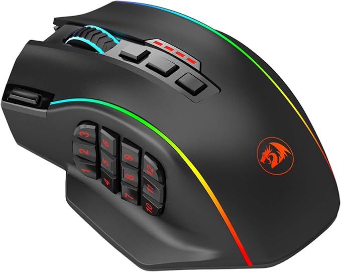 Redragon M901P Perdition Elite Wired/Wireless MMO Gaming Mouse