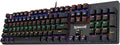 Redragon K608 VALHEIM Rainbow RGB Wired Mechanical Gaming Keyboard – 104 Keys Full Size NKRO, Floated Design, 9 Backlit Modes, 8 Gaming Modes – Black