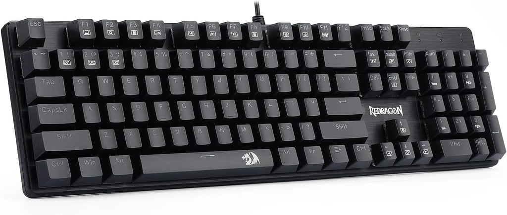Redragon K608 Elite VALHEIM Rainbow RGB Wired Mechanical Gaming Keyboard – 104 Keys Full Size NKRO, Black Switch (Soft Tactile, Low Noise) – Black