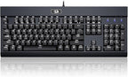 Redragon KG010-KN Wired Mechanical Gaming Keyboard – 9 LED Backlit Effects, Brown Switch, Double-Shot Keycaps