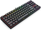 Redragon K552 KUMARA RGB Wired Mechanical Gaming Keyboard – 87 Keys TKL, ABS Metal Design – Black