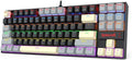 Redragon K552-LGY KUMARA RGB Wired Mechanical Gaming Keyboard – 87 Keys TKL, Hot-Swappable Switch, Double-Shot Keycaps – Black/Gray/Cream