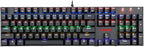 Redragon K565R RUDRA RGB Wired Mechanical Gaming Keyboard – 104 Keys Full Size, Rainbow LED – Black