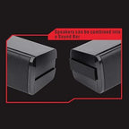 Redragon GS550 Orpheus Stereo Gaming Speakers – 2-in-1 Tower & Soundbar Red LED USB + 3.5mm