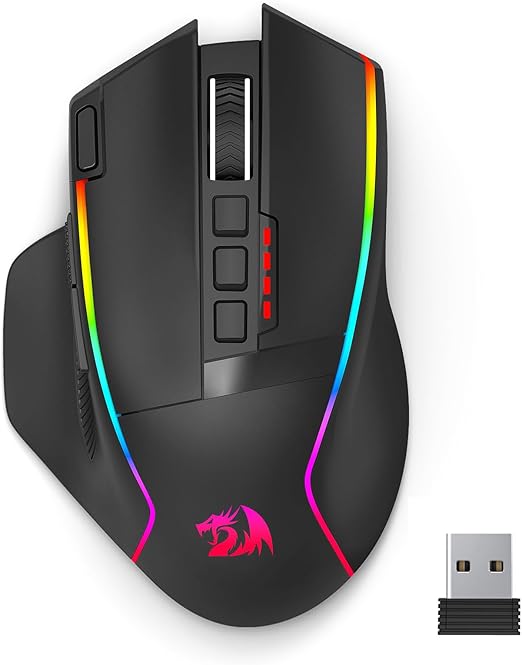 Redragon M801 Wireless RGB MMO Gaming Mouse – Black