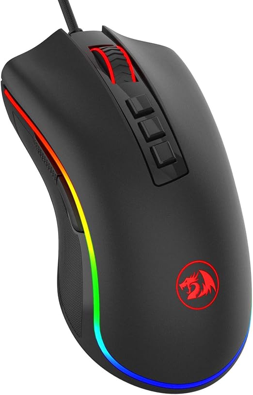 Redragon COBRA M711 Wired Gaming Mouse – White/Red