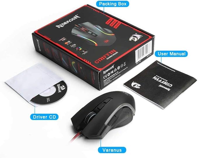 Redragon M607 Griffin RGB Wired Gaming Mouse