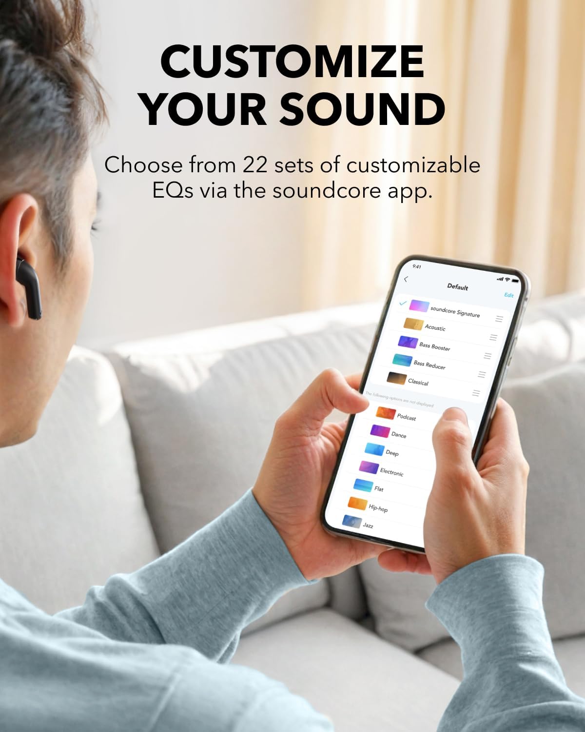 Soundcore K20i من Anker – سماعات أذن لاسلكية شبه داخل الأذن