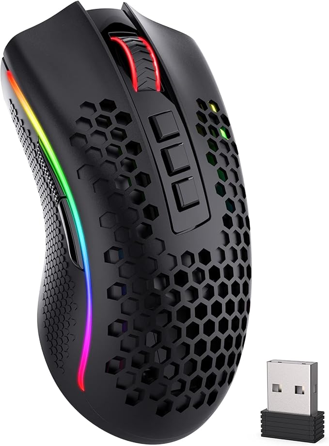 Redragon M808 Storm Pro Honeycomb Dual Mode Gaming Mouse