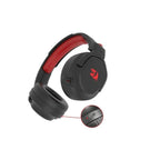 Redragon H838 HADES Wireless Gaming Headset – 2.4G & Bluetooth, Retractable Mic, Type-C Charging, Foldable Design – Black/Red