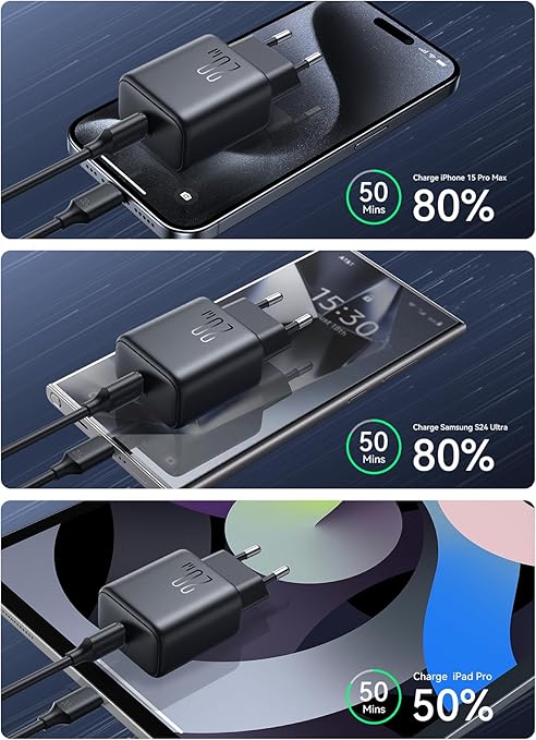 Joyroom JR-TCF20 20W USB-C PD Fast Wall Charger – Compact Travel Adapter