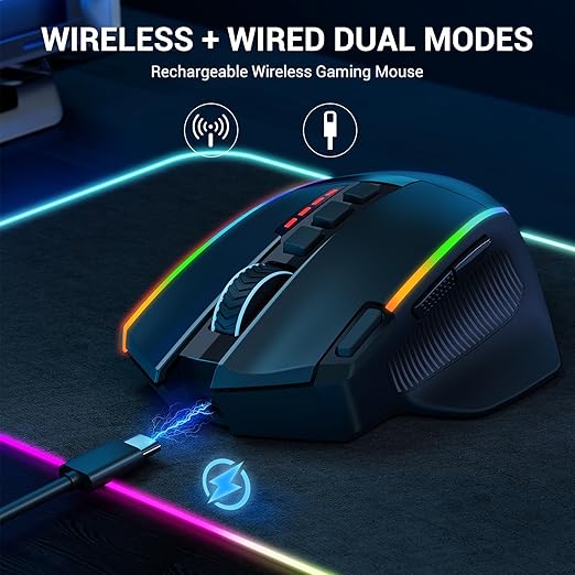 Redragon M915 SWAIN RGB Wireless Gaming Mouse 16000 DPI