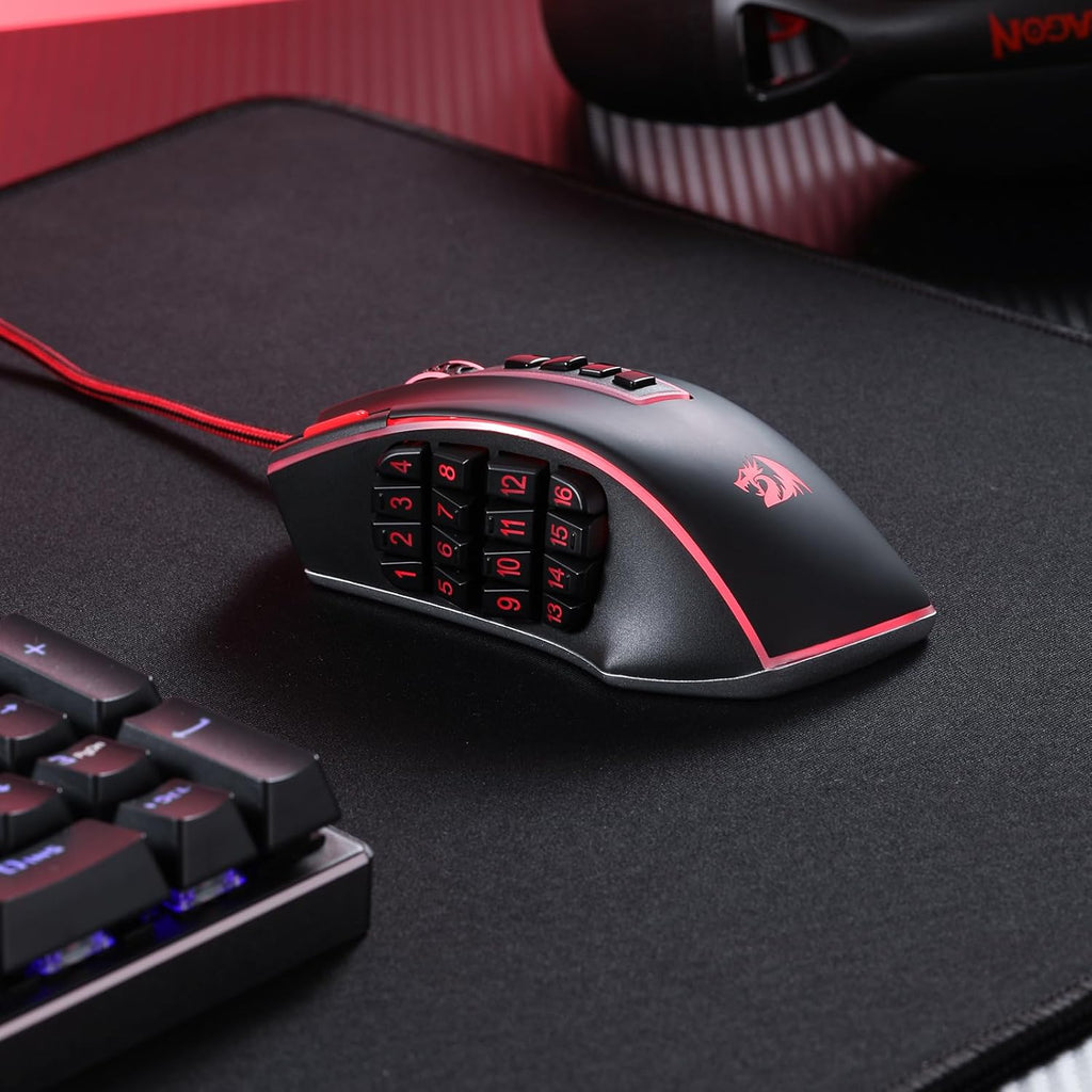 Redragon M990 Legend Chroma X 24000 DPI MMO Wired RGB Gaming Mouse