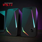 Redragon GS510 Waltz RGB Desktop Speakers – 2.0 Channel 4 LED Modes Touch Control Enhanced Bass
