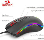 Redragon COBRA M711 Wired Gaming Mouse – White/Red