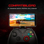 Redragon G711 Forge Wireless Gaming Controller – Bluetooth, 2.4GHz & USB-C, 8H Battery, RGB, Programmable Buttons, Removable Joysticks – PC, Switch, PS3/4, iOS & Android