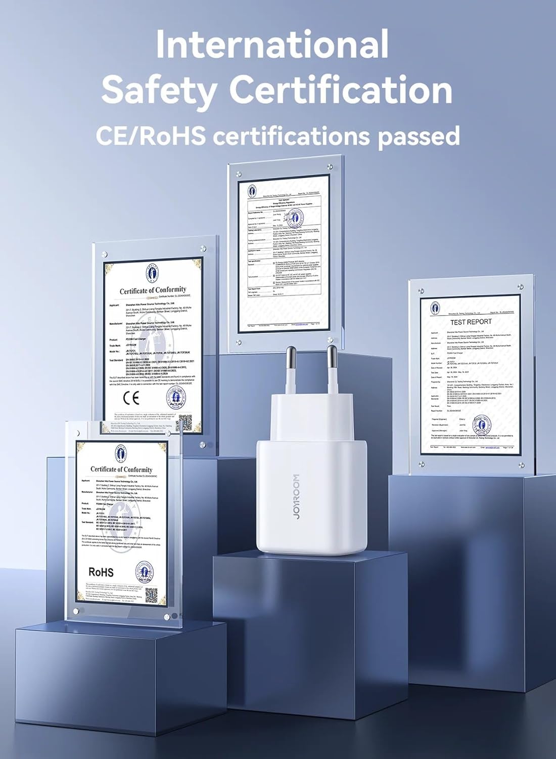 Joyroom JR-TCF20 20W USB-C PD Fast Wall Charger – Compact Travel Adapter