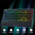 Redragon K515 PRO Shiva RGB 3-Mode Wireless Membrane Gaming Keyboard – 98 Keys, Detachable Wrist Rest