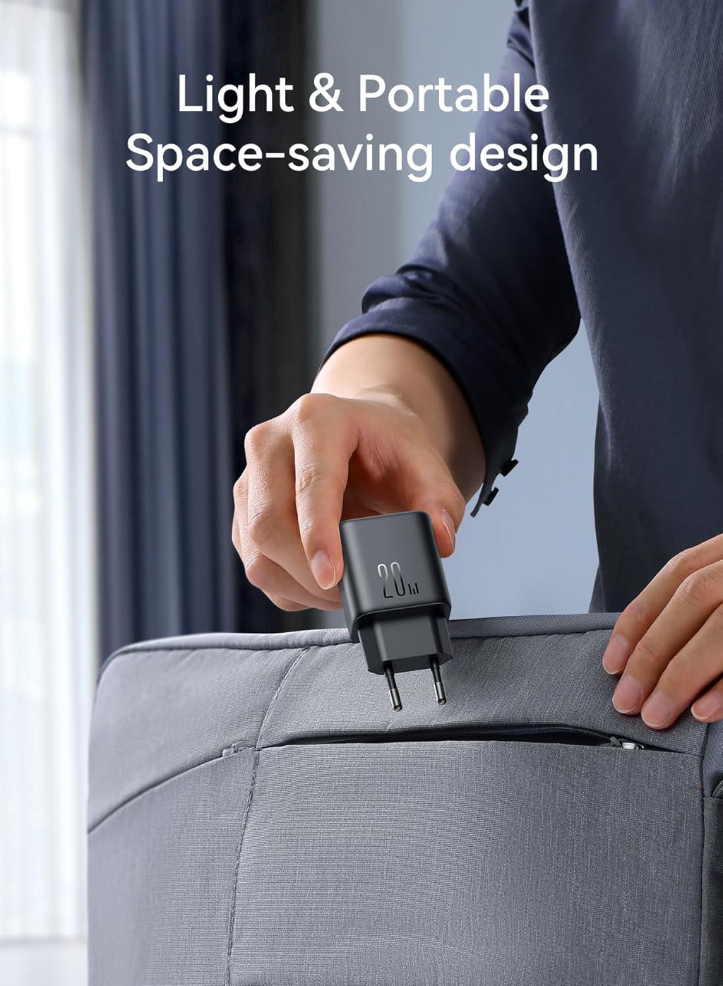 Joyroom JR-TCF20 20W USB-C PD Fast Wall Charger – Compact Travel Adapter