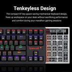 Redragon S113 RGB TKL Wired Mechanical Gaming Keyboard & Mouse Combo – 87 Keys, Outemu Brown Switch, ABS Plate-Mounted + 4200 DPI RGB Gaming Mouse, 16M Chroma – Black
